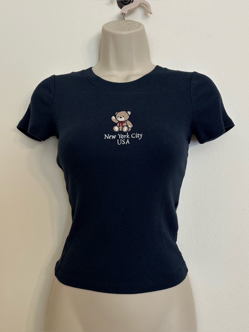 Hollister Navy Ribbed Shirt